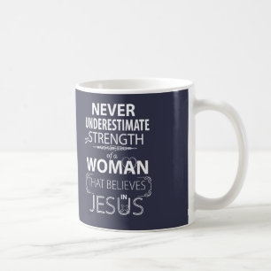Mujeres Cristianas regalo Tazas de Café Fuerza Jes