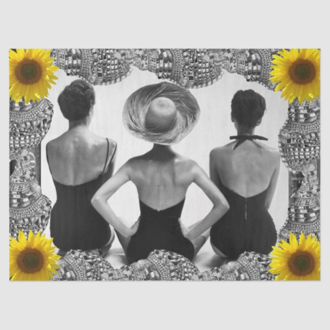 Mujeres de cosecha en papel de tocador (Anverso)