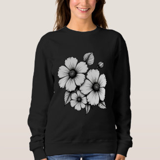 Mujeres de diseño de flores Camisas sudaderas bási