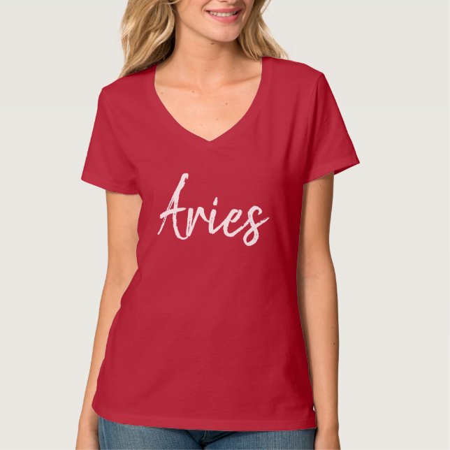 Mujeres de la camiseta del aries (Anverso)