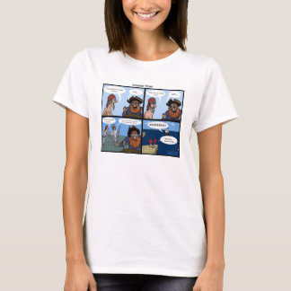 Mujeres de la camiseta del pirata de la gramática