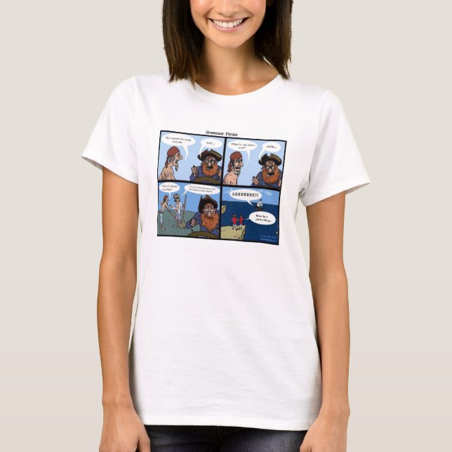 Mujeres de la camiseta del pirata de la gramática (Anverso)