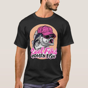 MUJERES DE LA CAMISETA PESCAN NUEVO DISEÑADOR DE M
