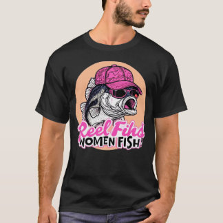 MUJERES DE LA CAMISETA PESCAN NUEVO DISEÑADOR DE M