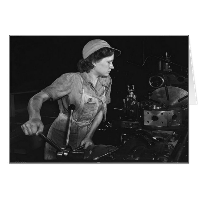 Mujeres de la Segunda Guerra Mundial - Tarjeta de  (Anverso (Horizontal))