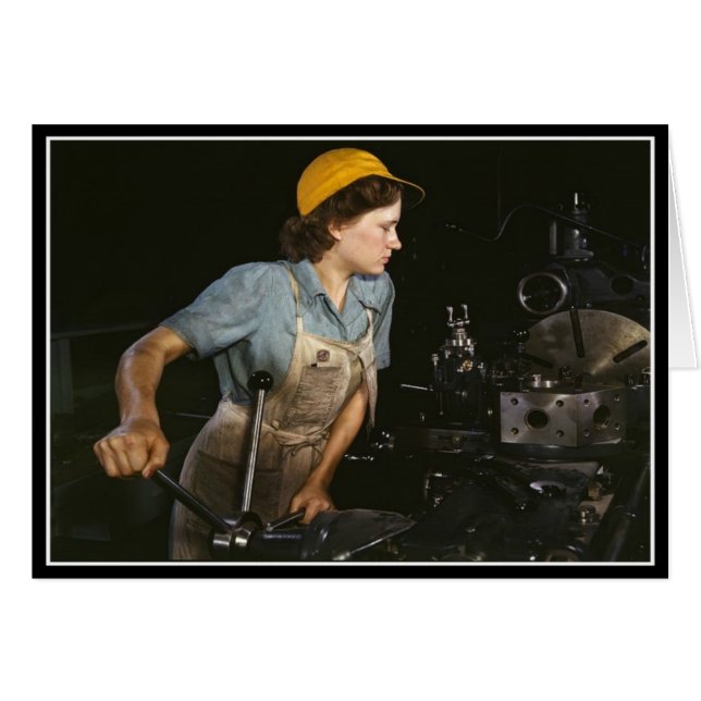 Mujeres de la Segunda Guerra Mundial - Tarjeta de  (Anverso (Horizontal))