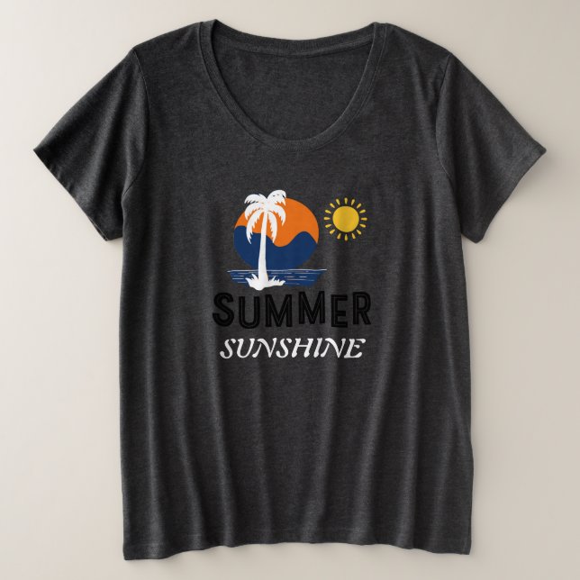 Mujeres de verano Sunshine Plus Size (Anverso del diseño)