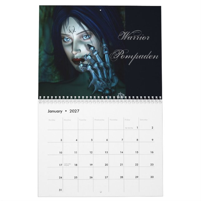 Mujeres del calendario del poder (Jan 2027)