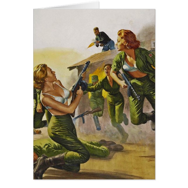 Mujeres del combate que luchan en sus sujetadores (Frente)