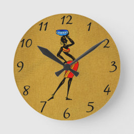 Mujeres del reloj de pared de África