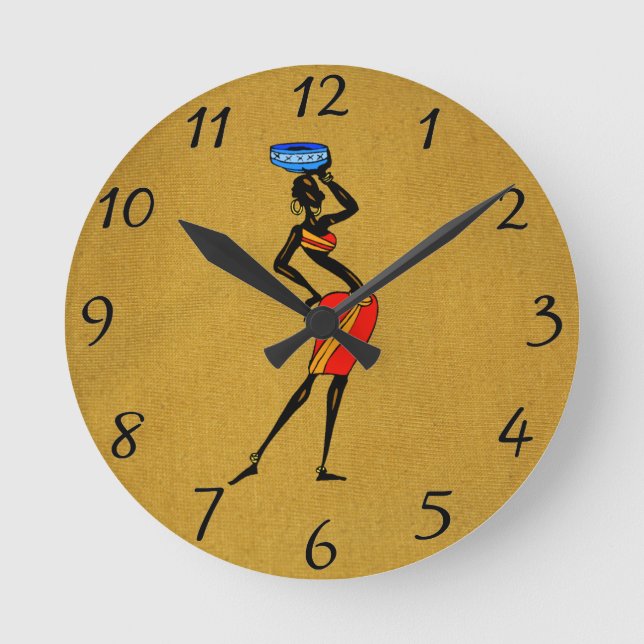Mujeres del reloj de pared de África (Anverso)