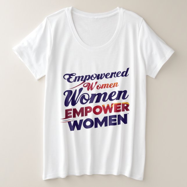**Mujeres empoderadas empoderan a las camisetas de (Anverso del diseño)