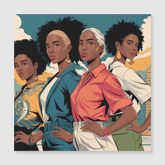 Mujeres empoderadas en la moda urbana (Anverso)