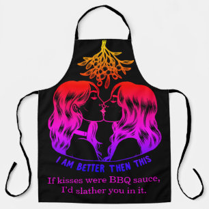 Mujeres en delantales de moda en una barbacoa