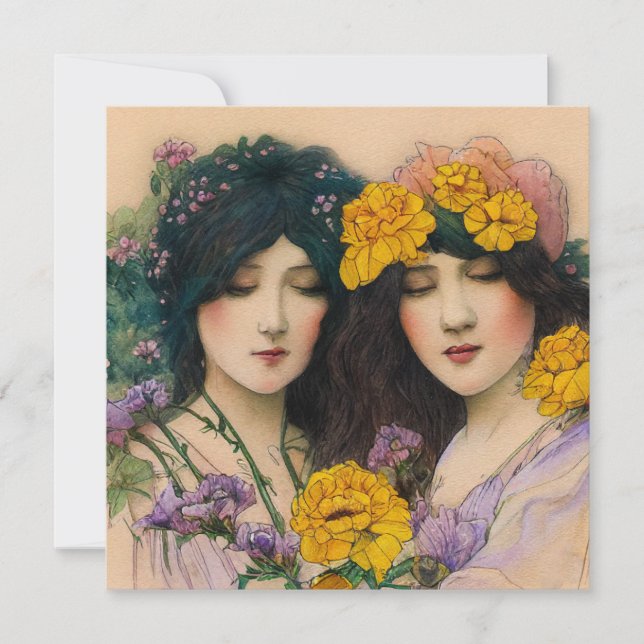 Mujeres en el jardín 2 (Anverso)