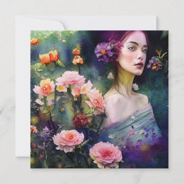 Mujeres en el jardín 4 (Anverso)