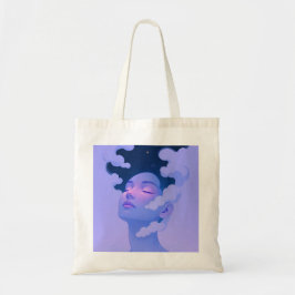 mujeres en la bolsa tote del cielo