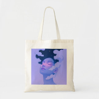 mujeres en la bolsa tote del cielo