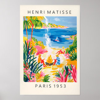 Mujeres en la playa Matisse Arte de pared, Tropica