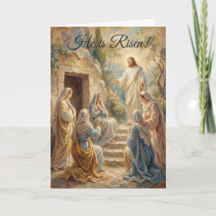 Mujeres en la tarjeta de Pascua de la Tumba del Ja