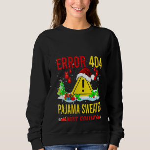 Mujeres Error Pajama Sweater No Encontraron Navida