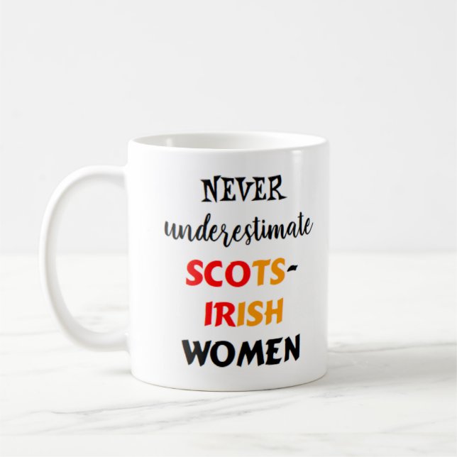 mujeres escocesas-irlandesas taza de café (Izquierda)