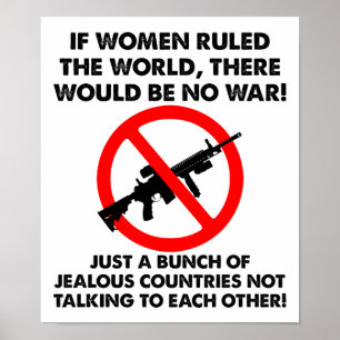 Mujeres Gobernando El Mundo Póster Divertido
