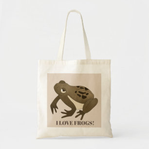 Mujeres guapas a las que amo las ranas en la bolsa