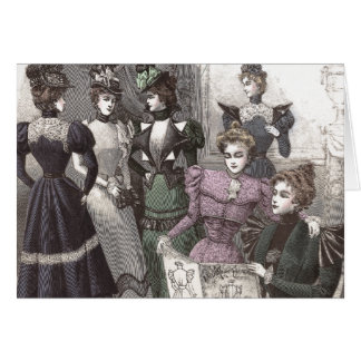 Mujeres hermosas del Victorian en vestidos largos