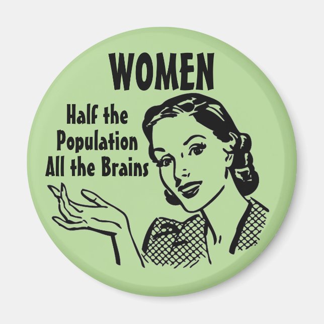Mujeres inteligentes imán (Frente)