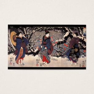 Mujeres japonesas en los 1800s de la nieve C.