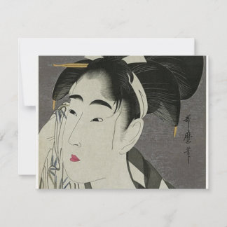Mujeres japonesas limpiando su cara