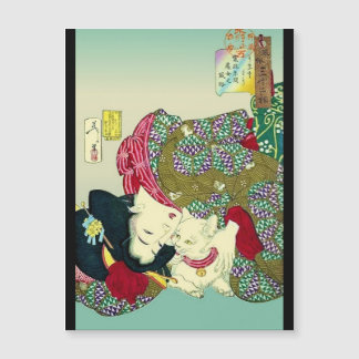Mujeres japonesas y gato