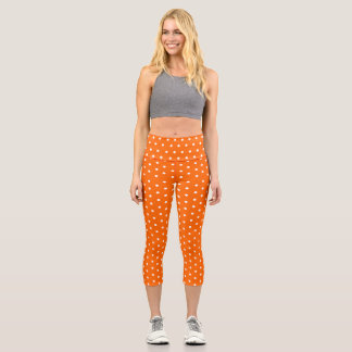 Mujeres Leggings Capri Naranja