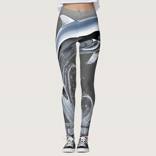 mujeres leggings wave y delphin (Anverso)