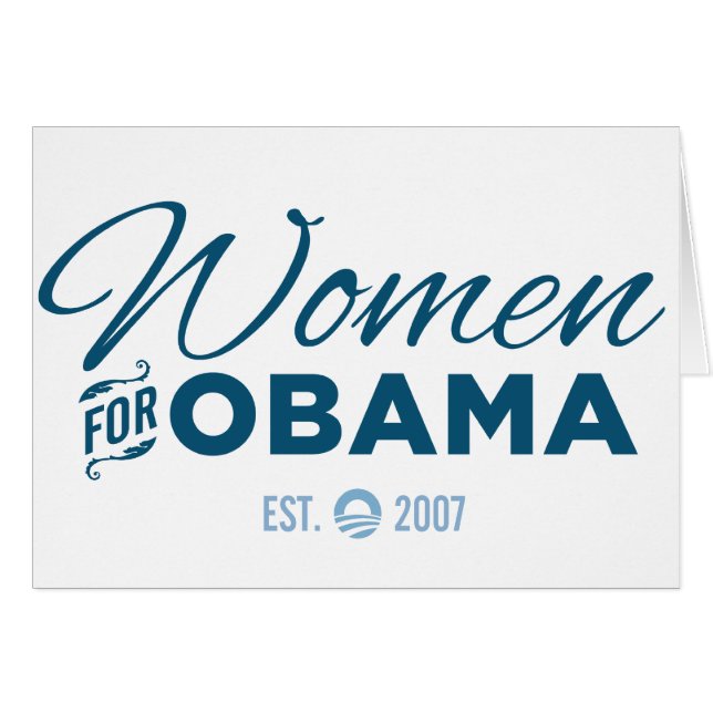 Mujeres para Obama (Anverso (Horizontal))