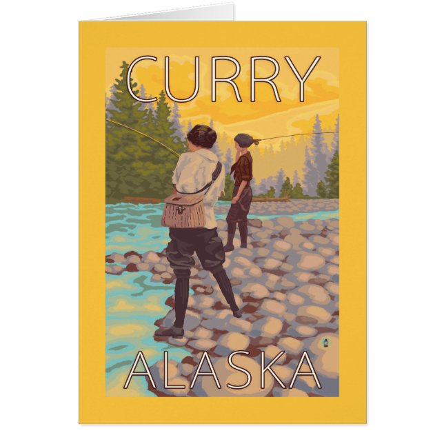 Mujeres Pesca con mosca - Curry, Alaska (Frente)