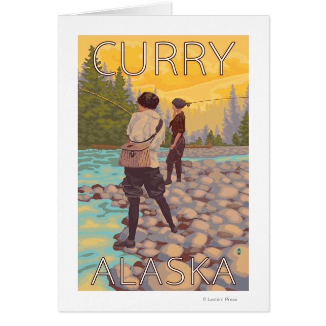 Mujeres Pesca con mosca - Curry, Alaska (Frente)