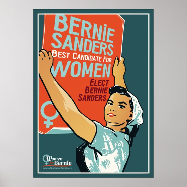 Mujeres Posters de 20" x 28" para Bernie (Frente)