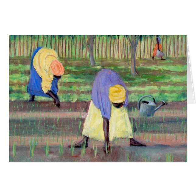 Mujeres que cultivan un huerto 2005 (Anverso (Horizontal))