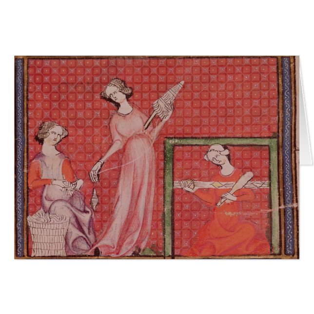 Mujeres que hacen girar las lanas (Anverso (Horizontal))
