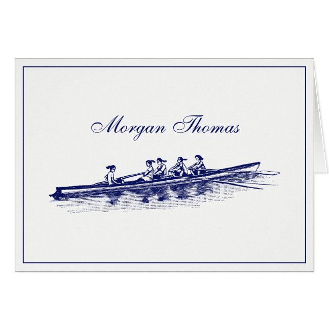 Mujeres Remo Rowers Equipo Deportes Náuticos Azul (Anverso (Horizontal))