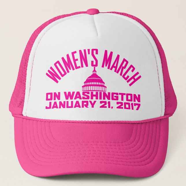 MUJERES ' S MARZO EN EL GORRA DE WASHINGTON (Anverso)
