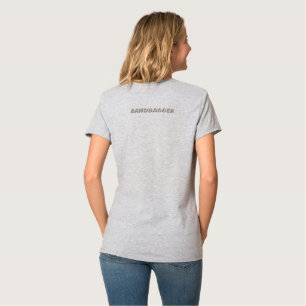 Mujeres Sandbagger camiseta de acero ligero cuello