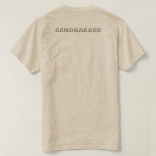 Mujeres Sandbagger camiseta espalda arena