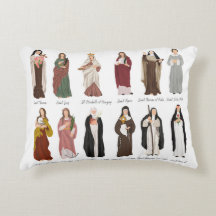 Mujeres Santos Católicas Religiosas - Almohada de 