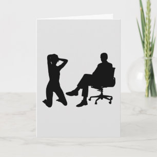 MUJERES Y HOMBRES REPUESTOS EN TARJETAS DE SILLA D