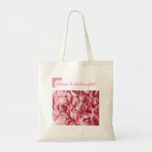 ¡Mujeres y niños primero! Bolso de tela