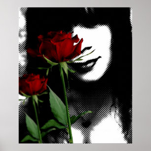 Mujeres y Rosas del arte pop