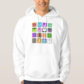 Mukpuddy - sudadera con capucha blanca de